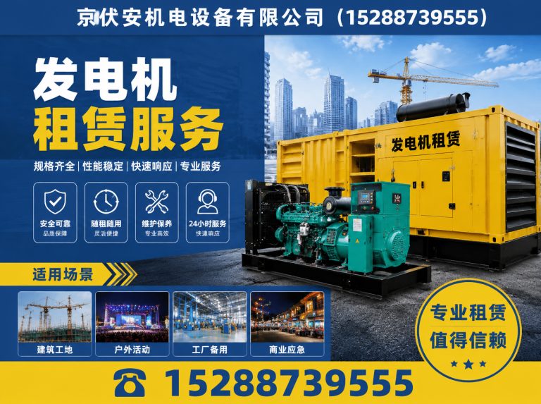 呼伦贝尔应急发电机出租展示图